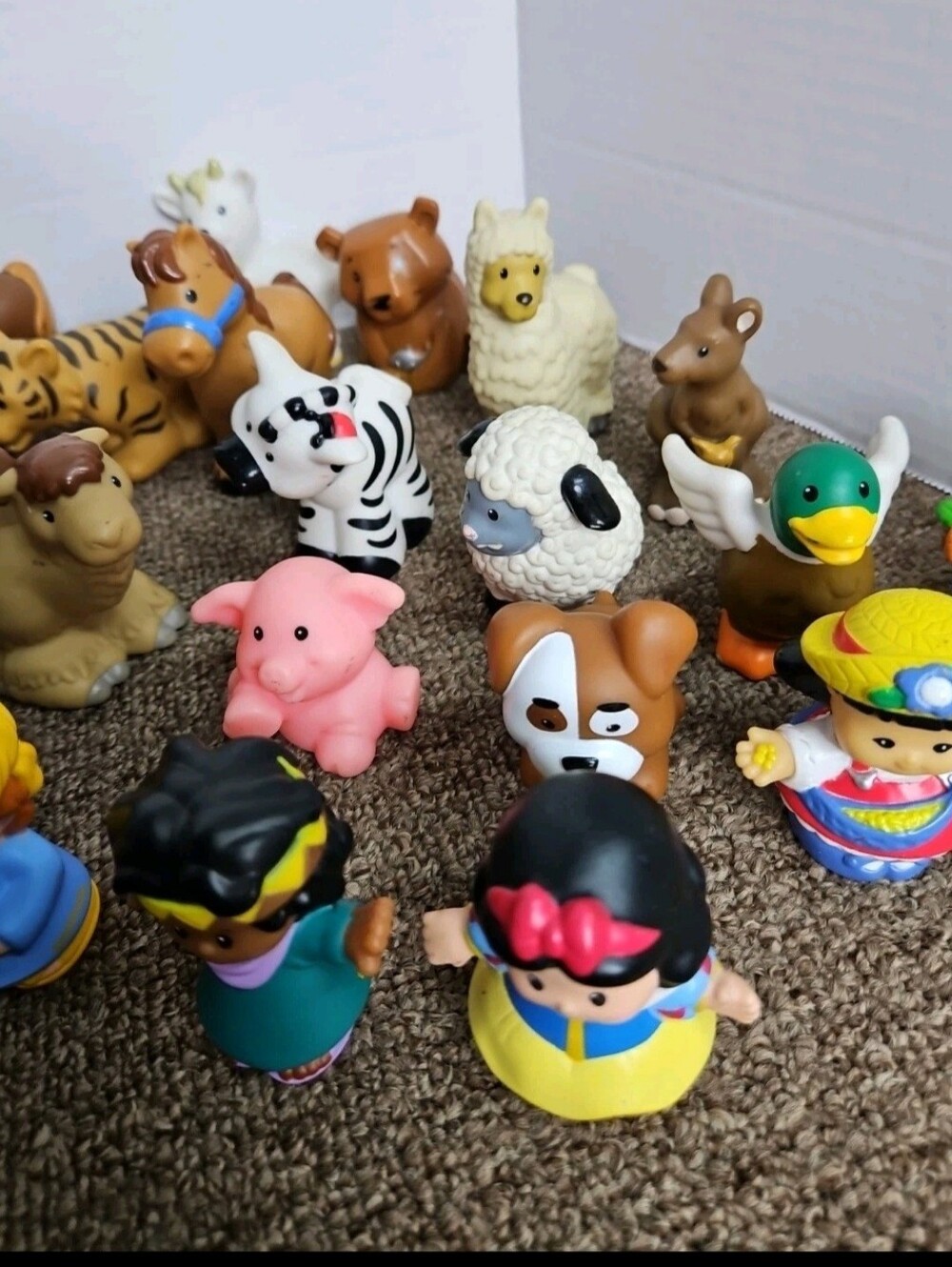 2002 Fisher-Price Little People Noah's Ark + 20 Figures People Horses Sheep Pig - Picture 4 of 10